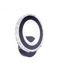 Aplica LED 15W Malina, Negru cu Crom, Acril si Cristal, Lumina Rece/Calda/Neutra Aplica LED 15W Malina, Negru cu Crom, Acril si Cristal, Lumina Rece/Calda/Neutra