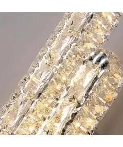 Aplica LED Priscila, 10W, Cristal, Argintiu