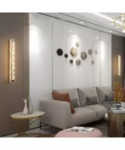 Aplica LED Priscila, 8W, Cristal, Argintiu