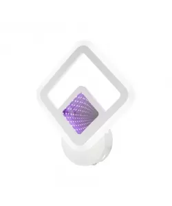 Aplica LED Solust 3D, 26W, Acril, Alb