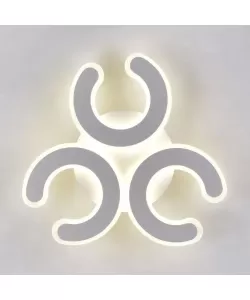 Aplica LED Sombi, 30W, Acril, Alb