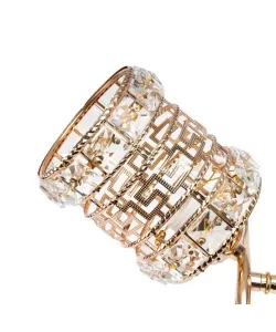 Aplica Lisa, 1*E27, Metal si Cristal, Auriu