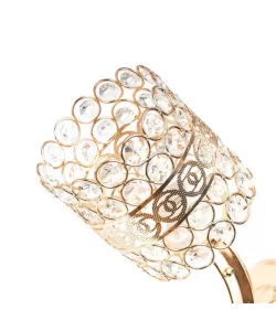 Aplica Marbela, 1*E27, Metal si Cristal, Auriu