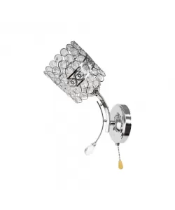 Aplica Marbela, 1*E27, Metal si Cristal, Crom