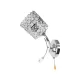 Aplica Marbela, 1*E27, Metal si Cristal, Crom Aplica Marbela, 1*E27, Metal si Cristal, Crom