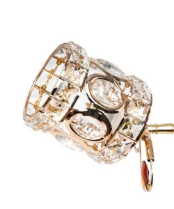 Aplica Rita, 1*E27, Metal si Cristal, Auriu