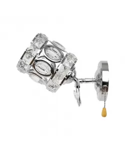 Aplica Rita, 1*E27, Metal si Cristal, Crom