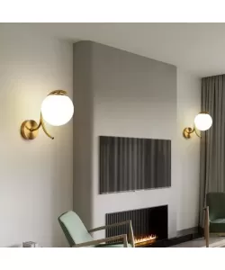 Aplica Stylie 1x E27 Alb Auriu