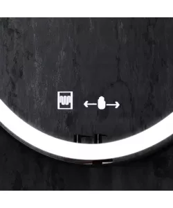 Oglinda LED Senzor Serenita Sistem Dezaburire Rama Neagra 70x70 cm Colectia Marcello Funghi Oglinda LED Senzor Serenita Sistem Dezaburire Rama Neagra 70x70 cm Colectia Marcello Funghi