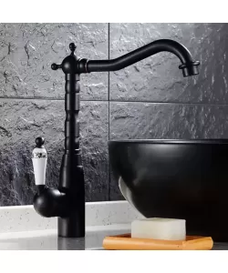 Baterie Bucatarie Alama Sanitara Negru