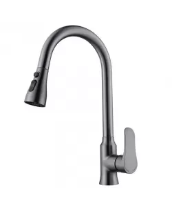 Baterie Bucatarie cu Dus Extractibil Inox Gri ZY1015