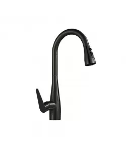 Baterie Bucatarie cu Dus Extractibil Inox Negru ZY1012