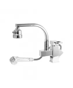 Baterie Bucatarie cu Dus Extractibil Inox Crom Lucios OD/2011