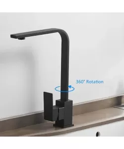 Baterie Bucatarie, Inox SUS304, Negru, HS002