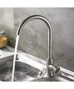 Baterie Bucatarie Korman Technik, Inox SUS304, Satinat, CF001