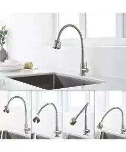 Baterie Bucatarie, Inox SUS304, Satinat, CF031