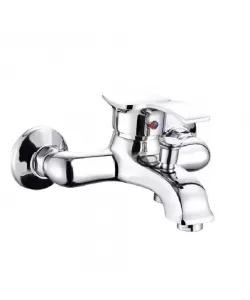 Baterie Cada cu Para si Furtun Dus Aliaj Argintiu