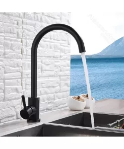 Baterie de Bucatarie, Inox SUS304, Negru, HS001