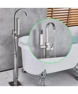 Baterie de Podea, Alama Sanitara, Satinat, CF2035