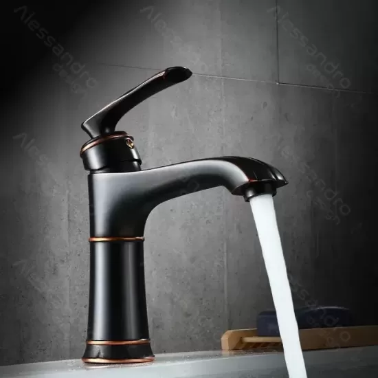 Baterie Lavoar, Alama Sanitara, Negru, OD01/B Baterie Lavoar, Alama Sanitara, Negru, OD01/B