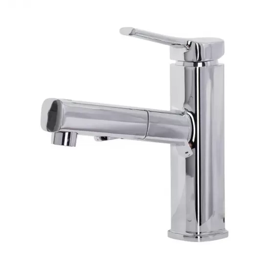 Baterie Lavoar/Bucatarie cu Dus Extractibil, Inox SUS30, Crom, 9307 Baterie Lavoar/Bucatarie cu Dus Extractibil, Inox SUS30, Crom, 9307