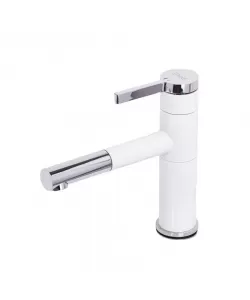 Baterie Lavoar cu Dus Extractabil, Alama Sanitara, Alb, WZX/2021 -RESIGILAT-