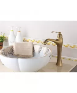 Baterie Lavoar Inalta, Alama Sanitara, Bronz Antichizat, Smack