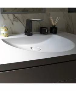 Baterie Lavoar cu Senzor, Alama Sanitara, Negru, RW-190BK