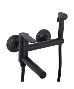 Baterie cu Para si Furtun, Alama Sanitara, Negru, OD/2063