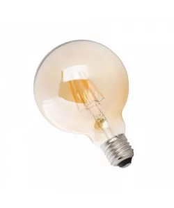 Bec cu Filament G125, E27, 8W, Lumina Calda