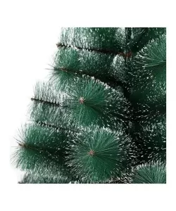 Brad Artificial, 120 cm, Verde cu Alb