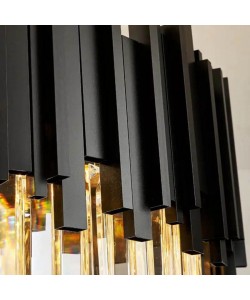 Candelabru Adriel 3x E14 Auriu Negru