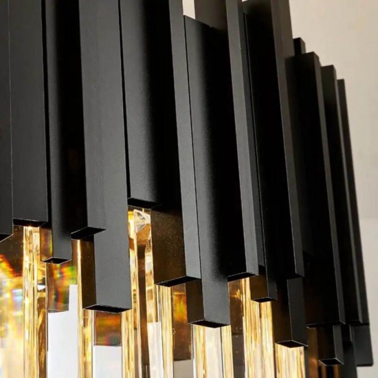 Candelabru Adriel 3x E14 Auriu Negru Candelabru Adriel 3x E14 Auriu Negru