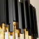 Candelabru Adriel 3x E14 Auriu Negru Candelabru Adriel 3x E14 Auriu Negru
