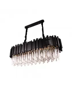 Candelabru Ahmad 10x E14 Auriu Negru