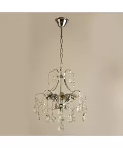 Candelabru Akihico, 5*E27, Crom, Metal si Cristal Candelabru Akihico, 5*E27, Crom, Metal si Cristal