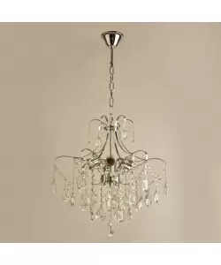 Candelabru Akihico 6*E27, Crom, Metal si Cristal Candelabru Akihico 6*E27, Crom, Metal si Cristal