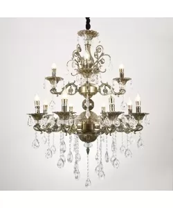 Candelabru Christian 12x E14 Bronz Antichizat