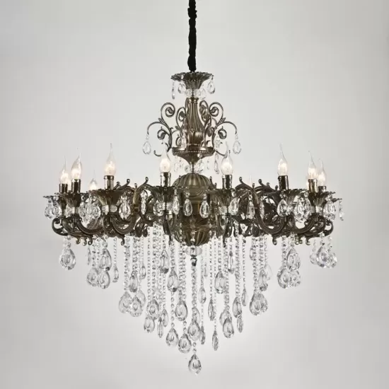 Candelabru Christopher 16x E14 Bronz Antichizat Candelabru Christopher 16x E14 Bronz Antichizat