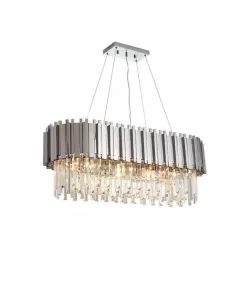 Candelabru Conor 8x E14 Diametru75cm Argintiu 750mm X 300mm