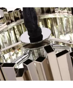 Candelabru Corbin 3x E27 Diametru 30cm Argintiu