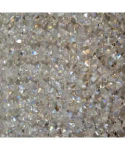 Candelabru Cristal Adan, 8*E27, Argintiu, Metal si Cristal