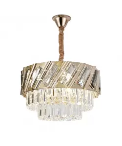 Candelabru Cristal Boden 5x E27 Auriu