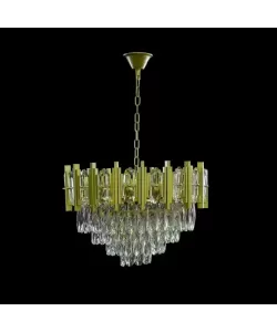 Candelabru Cristal Bodie 9x E27 Diametru 50cm Auriu