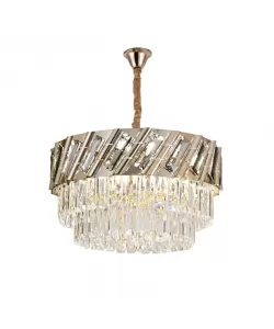 Candelabru Cristal Boston 8x E27 Auriu