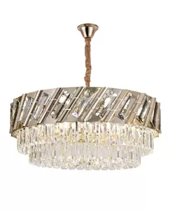 Candelabru Cristal Bradley 10x E27 Auriu