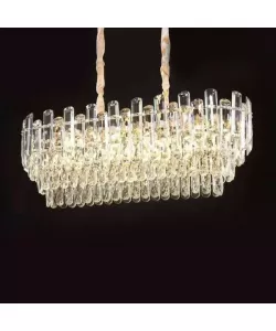 Candelabru Cristal Caleb 8x E14 Auriu