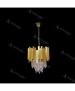 Candelabru Cristal Emir 2x E14 Auriu