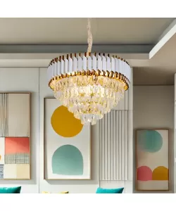 Candelabru Cristal Eurar 3XE14 Auriu