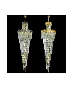 Candelabru Cristal Exodus Auriu